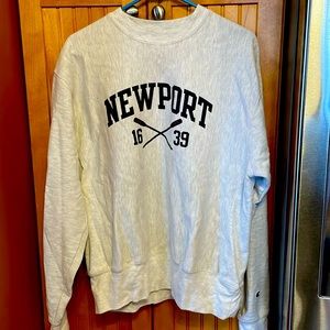 Newport Champion Reverse Weave Crewneck Sweatshirt Mens Size M